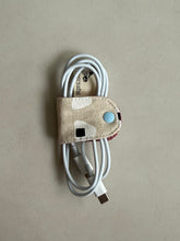 Load image into Gallery viewer, Handmade Fabric Cable Tie (Rounded rectangle - Onigiri)