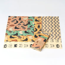 Load image into Gallery viewer, Cats Beeswax Wraps - Set of 5 sizes (limited edition)