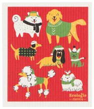 Load image into Gallery viewer, Yule Dogs Sponge Cloth