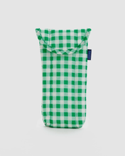 Load image into Gallery viewer, Puffy Glasses Sleeve Green Gingham