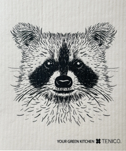 Load image into Gallery viewer, Raccoon Sponge Cloth