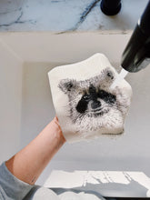 Load image into Gallery viewer, Raccoon Sponge Cloth