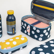 Load image into Gallery viewer, Small isothermal food bag with 1 lunch box (1.5L) Swims, navy blue