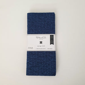 Navy Solid Dyed Sponge Cloth