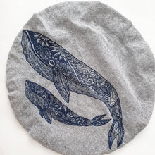Load image into Gallery viewer, Whales XL Bowl Cover (unwaxed) 12.5"