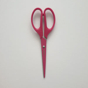 Acid pink office scissors 17 cm