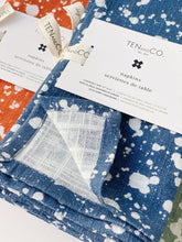 Load image into Gallery viewer, Everyday Napkins Set of 4 - Splatter, Denim