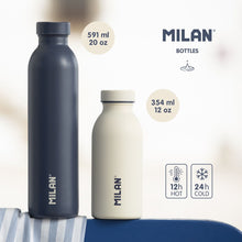 Load image into Gallery viewer, Stainless steel isothermal bottle 591 ml 1918 series, navy blue
