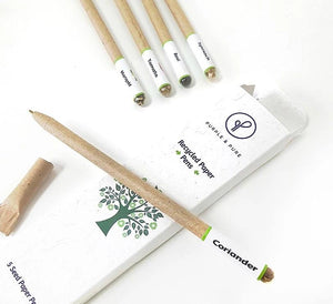 Recycled Paper Plantable Seed Pens - Gift Box