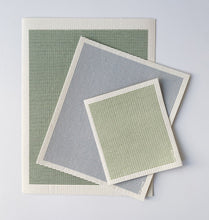 Load image into Gallery viewer, Stripe Sage Sponge Cloth