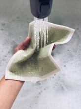 Load image into Gallery viewer, Stripe Sage Sponge Cloth