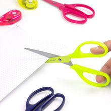 Load image into Gallery viewer, Acid pink office scissors 17 cm