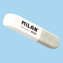 Load image into Gallery viewer, Double Use Bevelled Rubber Erasers MILAN 8030 (white - grey)
