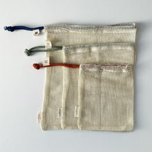 Load image into Gallery viewer, Organic Cotton Mesh Produce Bag Set