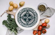 Load image into Gallery viewer, NOLIAH "Sideline" M Fabric Bowl Cover (unwaxed) 8.5"