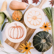Load image into Gallery viewer, Fall Pumpkin Bowl cover (Set of 2 Small 6.5")