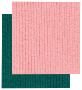 Evergreen & Blossom Solid Dyed Sponge Cloth