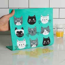 Load image into Gallery viewer, Cats Meow Sponge Cloth Mat (L)