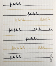 Load image into Gallery viewer, Falala Black and Gold Sponge Cloth