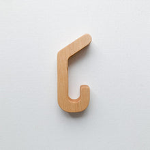 Load image into Gallery viewer, Maple Wall Hooks (Large J Hook)