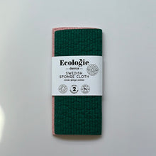 Load image into Gallery viewer, Evergreen & Blossom Solid Dyed Sponge Cloth