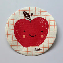 Load image into Gallery viewer, Fruit Face Apple Sponge Cloth