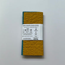 Load image into Gallery viewer, Ocean & Gold Solid Dyed Sponge Cloth