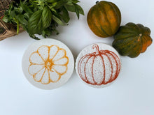 Load image into Gallery viewer, Fall Pumpkin Bowl cover (Set of 2 Small 6.5")