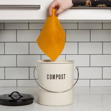 Load image into Gallery viewer, Ocean & Gold Solid Dyed Sponge Cloth