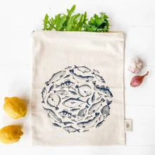 Load image into Gallery viewer, Zipper Bag School of Fish (Large)
