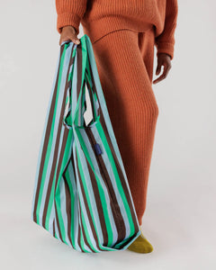 Big Baggu Mint 90's Stripe