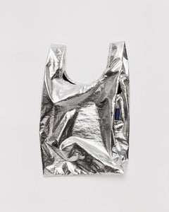 Baby Baggu Metallic Silver