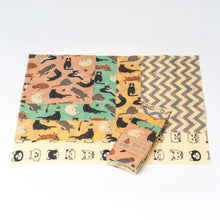 Load image into Gallery viewer, Cats Beeswax Wraps - Set of 5 sizes (limited edition)
