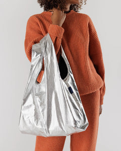 Standard Baggu Metallic Silver