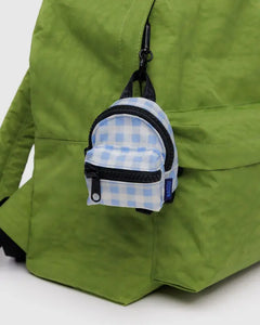 Charms - Backpack Charm Light Blue Gingham