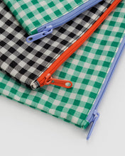Load image into Gallery viewer, Flat Pouch Set - Gingham
