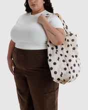 Load image into Gallery viewer, Big Baggu Cream and Black Polka Dot
