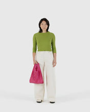 Load image into Gallery viewer, Baby Baggu Pink and Red Painted Stripe

