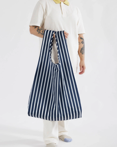 Big Baggu Navy Stripe