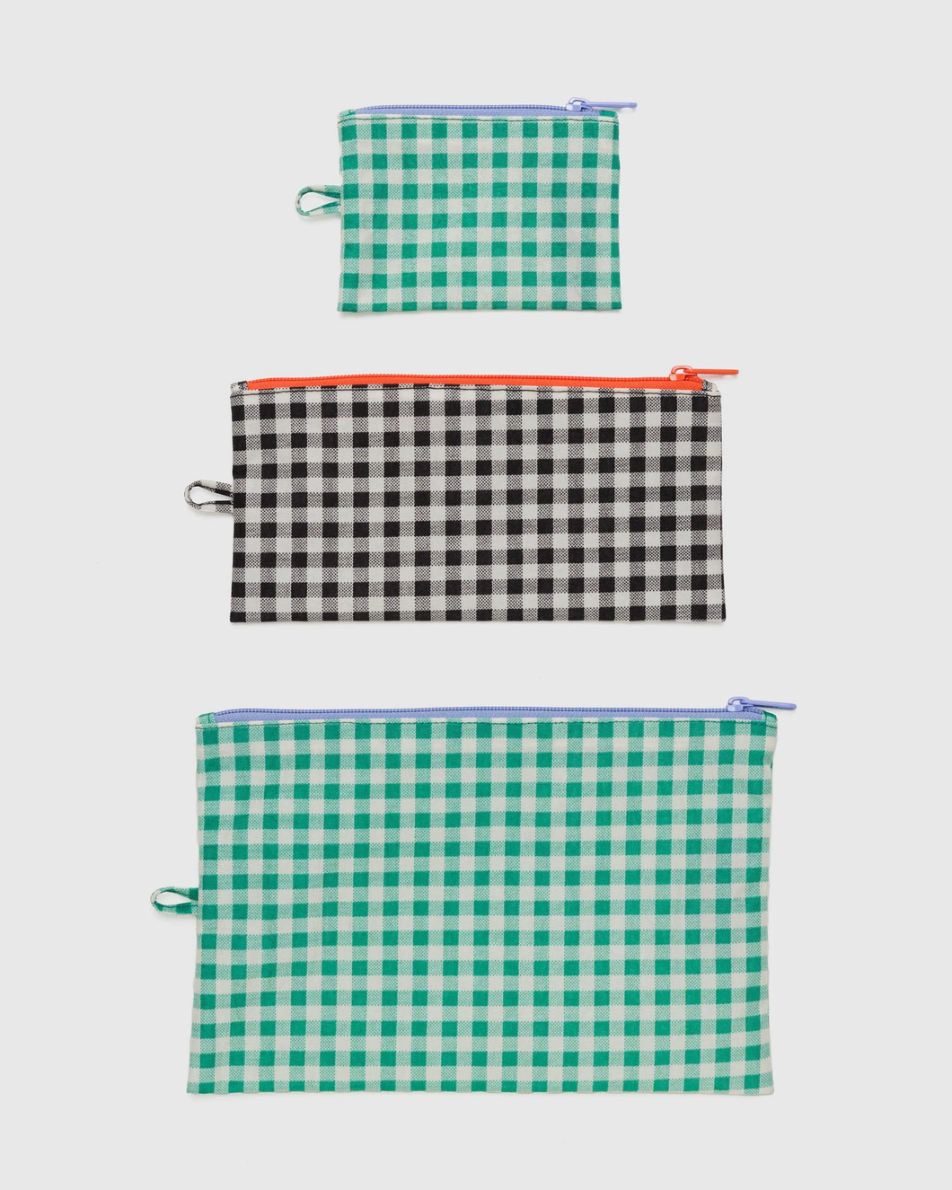 Flat Pouch Set - Gingham