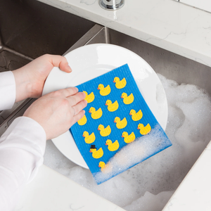 Rubber Duckies Sponge Cloth