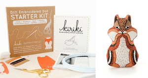 Chipmunk - Embroidery Kit (Level 3)