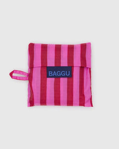 Baby Baggu Pink and Red Painted Stripe