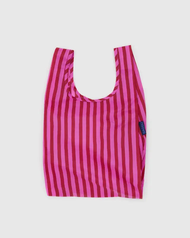 Baby Baggu Pink and Red Painted Stripe