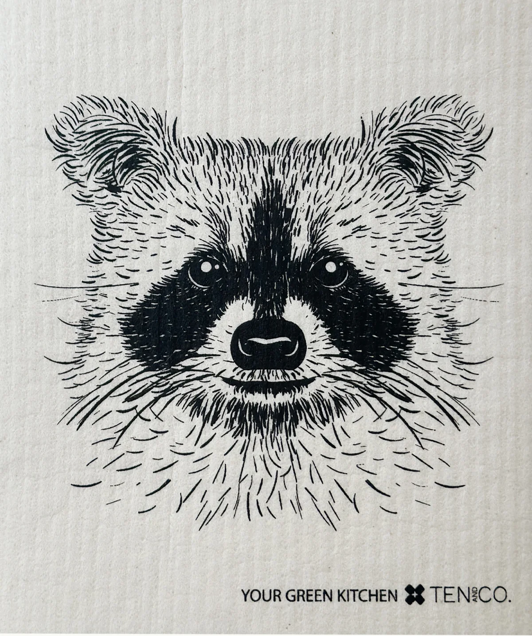 Raccoon Sponge Cloth