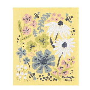 Bees & Blossoms Sponge Cloth