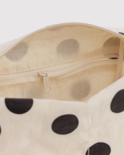 Load image into Gallery viewer, Dopp Kit Cream and Black Polka Dot
