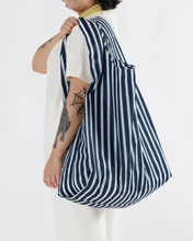 Load image into Gallery viewer, Big Baggu Navy Stripe
