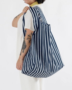 Big Baggu Navy Stripe