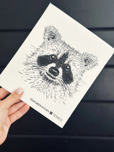 Raccoon Sponge Cloth